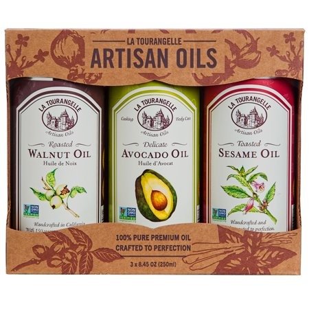 , Roasted Walnut Oil, Delicate Avocado Oil, Toasted Sesame Oil Favorites Trio of Oils, 3 x 8.45 oz (3 x 250 ml)