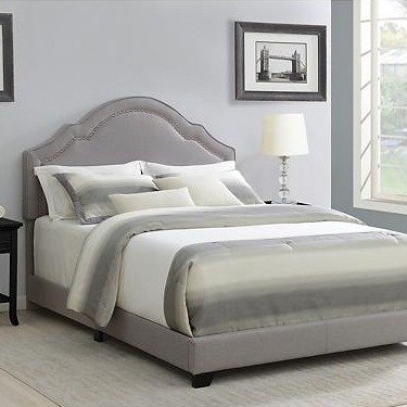 Florence Nailhead Trim Upholstered Bed - Sam's Club