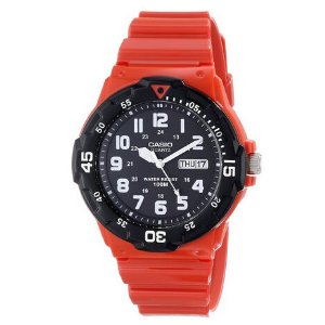 Casio Men's MRW-200HC-4BVCF Stainless Steel Red Watch