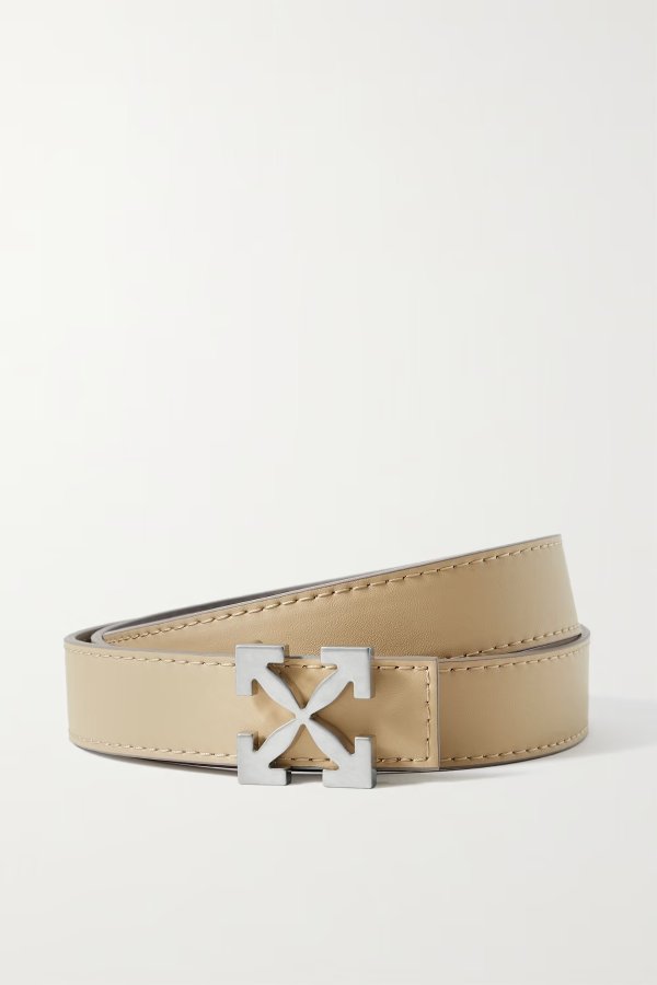 Reversible leather belt