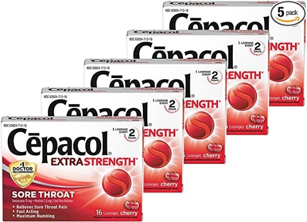 Cepacol Extra Strength Sore Throat Lozenges含片