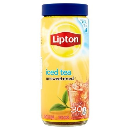 (3 Pack) Lipton Unsweetened Black Iced Tea Mix, 30 qt