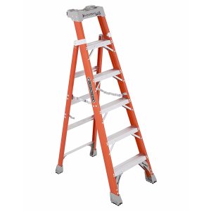 Louisville Ladder Cross-Step 300lb 6' Step/Shelf Ladder