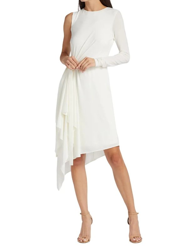 Hayley Asymmetric One-Sleeve Dress