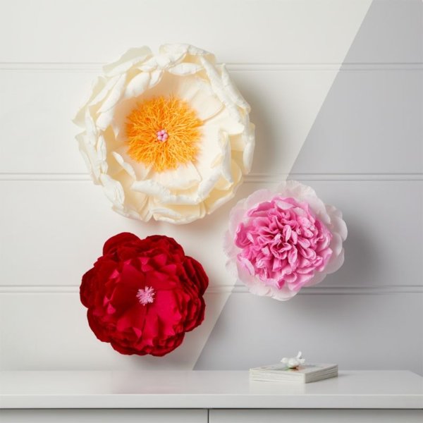 Decorative Paper Flowers + Reviews | Crate and Barrel
