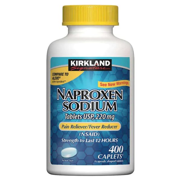 Naproxen Sodium 220 mg., 400 Caplets