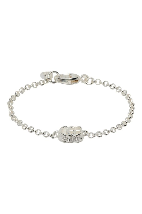 Silver 'GG' Marmont Bracelet
