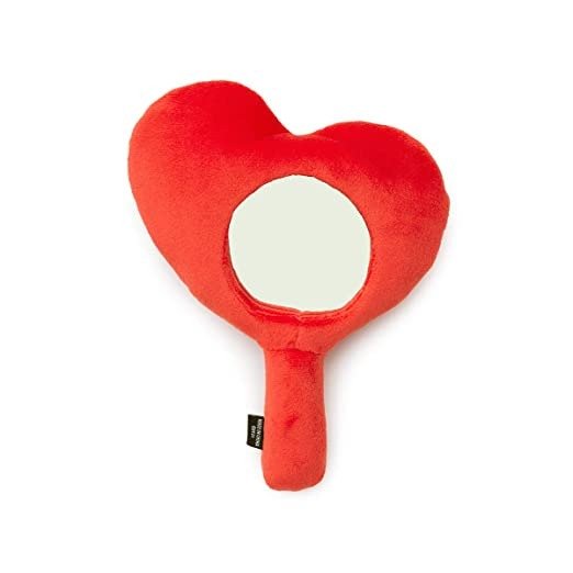 Official Merchandise by Line Friends - TATA Small Plush Hand Held Mirror