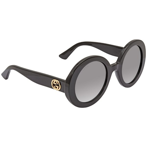 Grey Round Ladies Sunglasses GG0319S 001 52