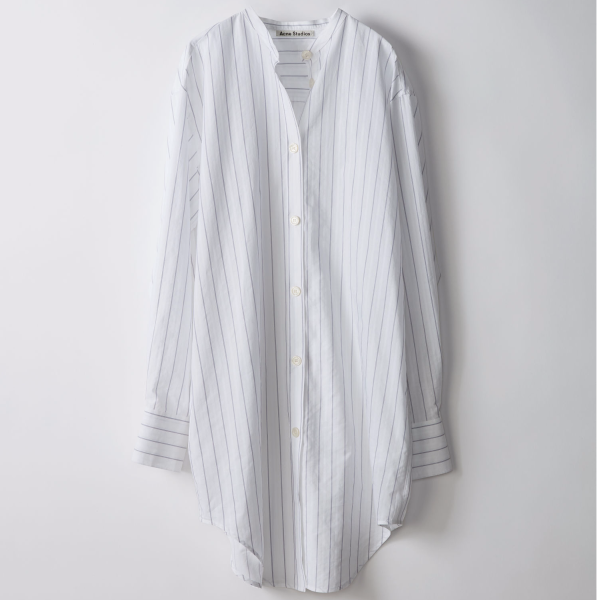 Acne Studios 白色条纹衬衫裙