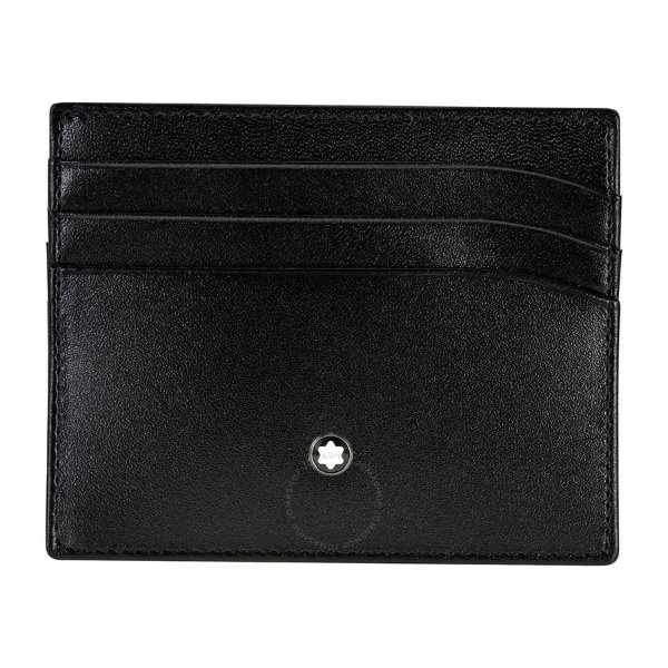 Meisterstuck Selection Black Leather Pocket Credit Card Holder 106653