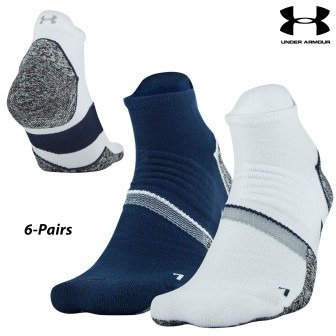 6 Pairs Performance Golf Low-Cut Socks (L)