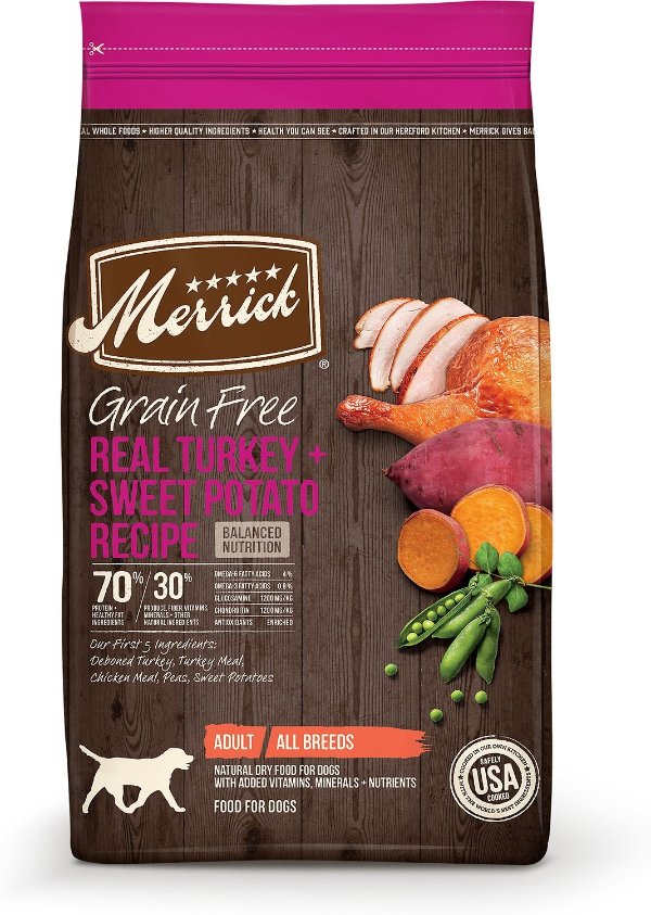 Grain-Free Turkey + Sweet Potato Recipe Dry Dog Food, 22-lb bag - Chewy.com