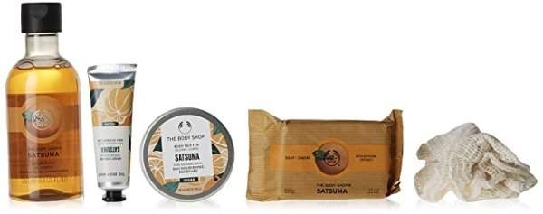 Lather & Slather Satsuma Body Care Gift Set, for Normal Skin, Vegan