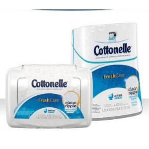 Cottonelle Flushable 个人清洁湿巾, 42张x8包