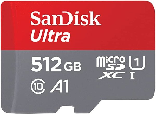 512GB Ultra MicroSDXC UHS-I Memory Card with Adapter