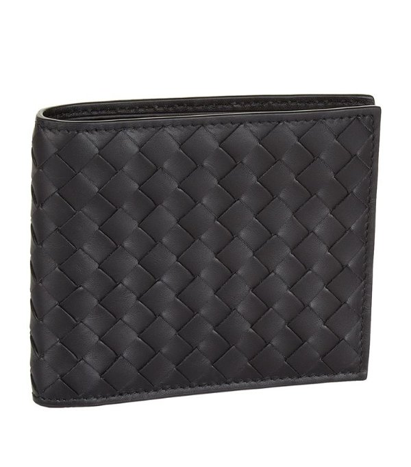 Intecciato Weave Leather Bifold Wallet