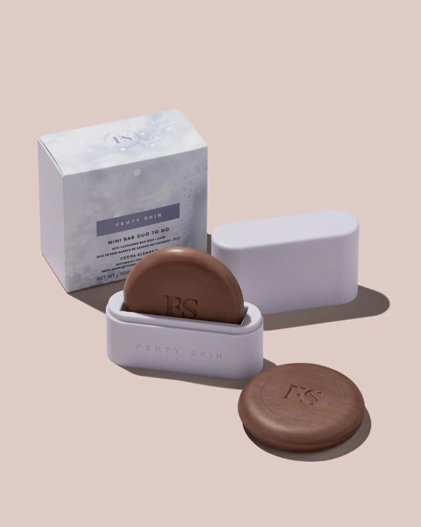Cocoa Cleans'r Mini Bar Duo To Go Mini Cleansing Bar Duo + Case