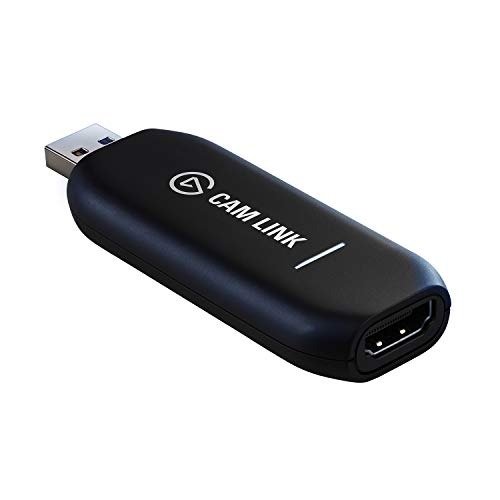 Elgato Cam Link 4K — Broadcast Live, Record via DSLR, Camcorder, or Action cam, 1080p60 or 4K at 30 fps, Compact HDMI Capture Device, USB 3.0