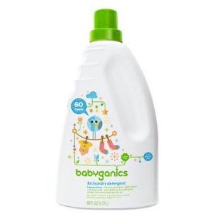 Babyganics 3x Baby Laundry Detergent, Fragrance Free, 60oz Bottle