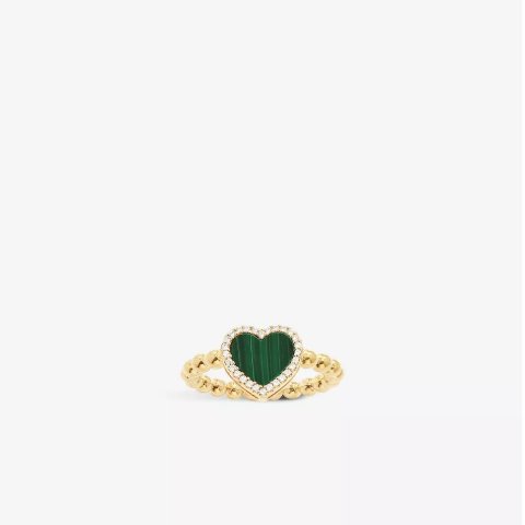 绿色贝母戒指