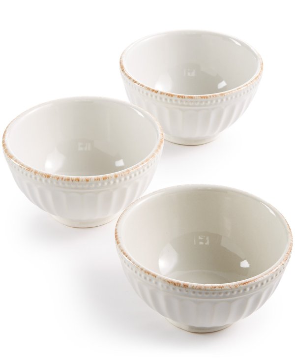 法式迷你陶瓷碗3件套