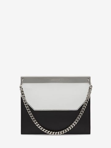 Women's Black/White Drop Chain Bag | Alexander McQueen