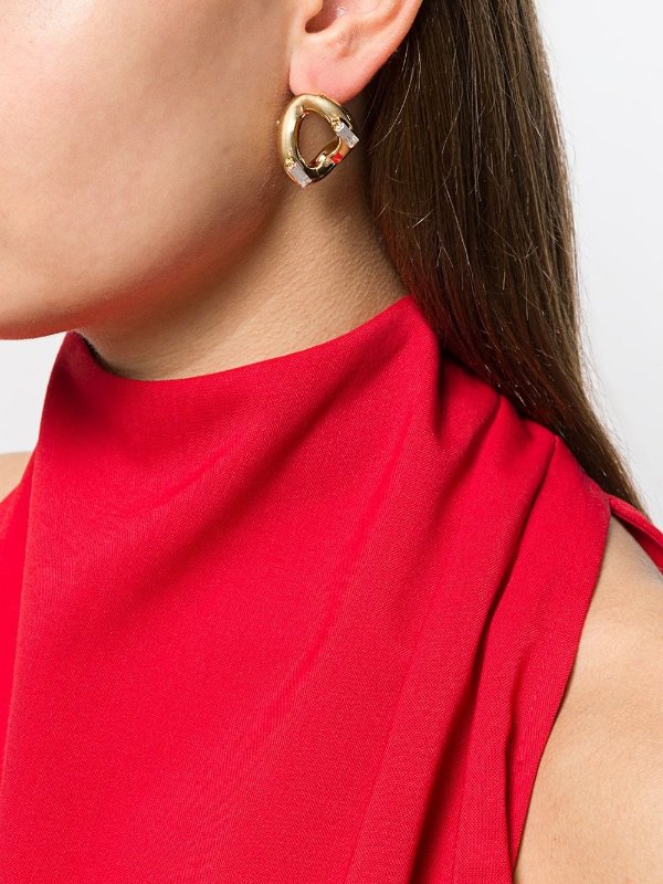 embellished stud earrings