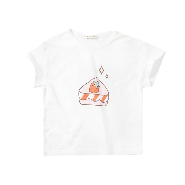 Summer Toddler Girl T-Shirt – White Cake