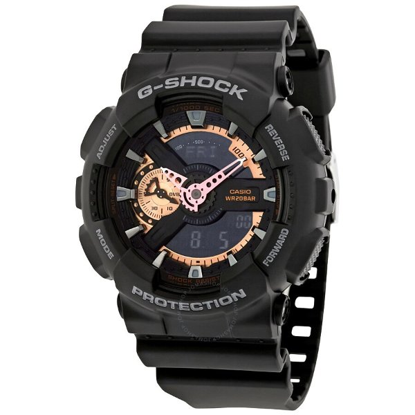 G-Shock Black Dial Resin Men's Watch GA110RG-1A