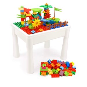 INKPOT 5-合-1 儿童趣味积木桌+85个积木块