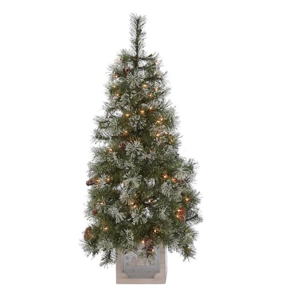 4-ft 圣诞树 带100颗LED灯