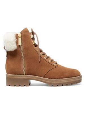 - Rosario Shearling-Lined Suede Hiking Boots