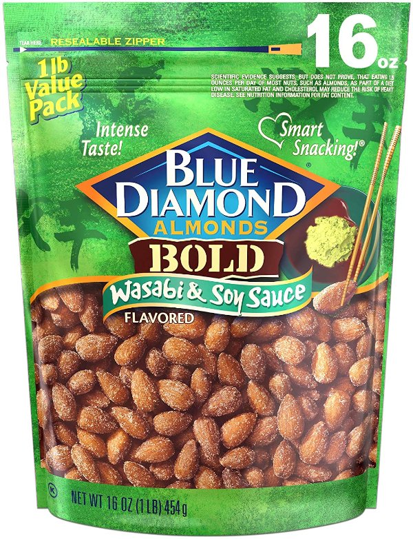 Almonds, Bold Wasabi & Soy Sauce, 16oz