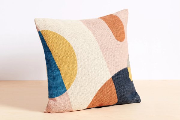Color Block Printed Pillow