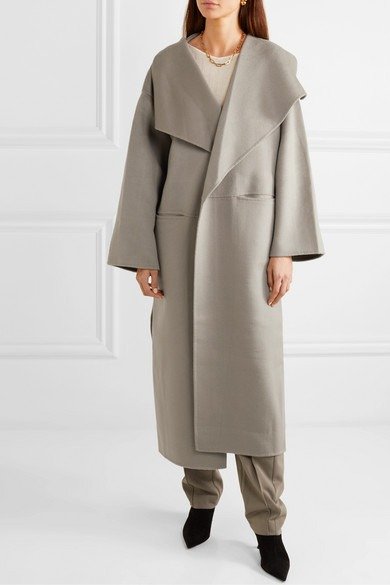 Annecy oversized wool and cashmere-blend coat