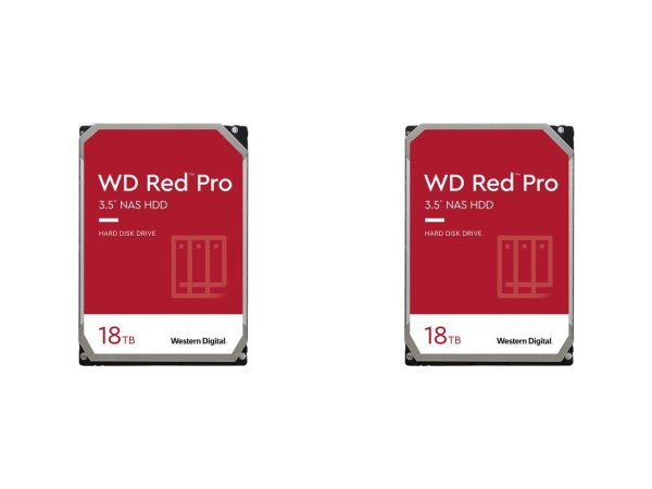 2x Red Pro 18TB NAS Hard Drive