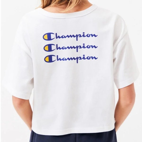 Repeat Logo Cropped T-Shirt