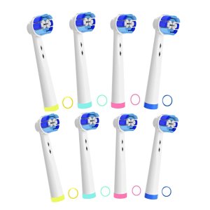 Bimily Toothbrush Replacement Heads Compatible with Oral B Braun Electric Toothbrush, Pack of 8