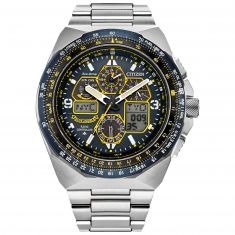 Eco-Drive Promaster Skyhawk A-T Blue Angels Limited Edition Stainless Steel Bracelet Watch | 46mm | JY8128-56L