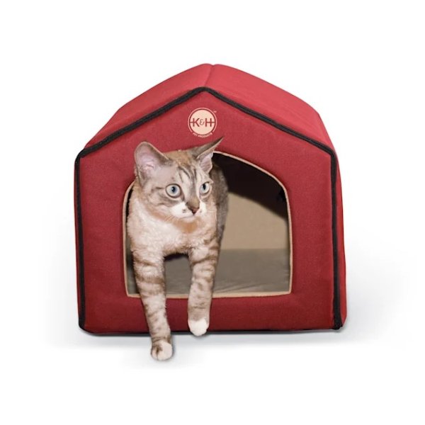 Red and Tan Indoor Pet House, 16" L x 15" W | Petco
