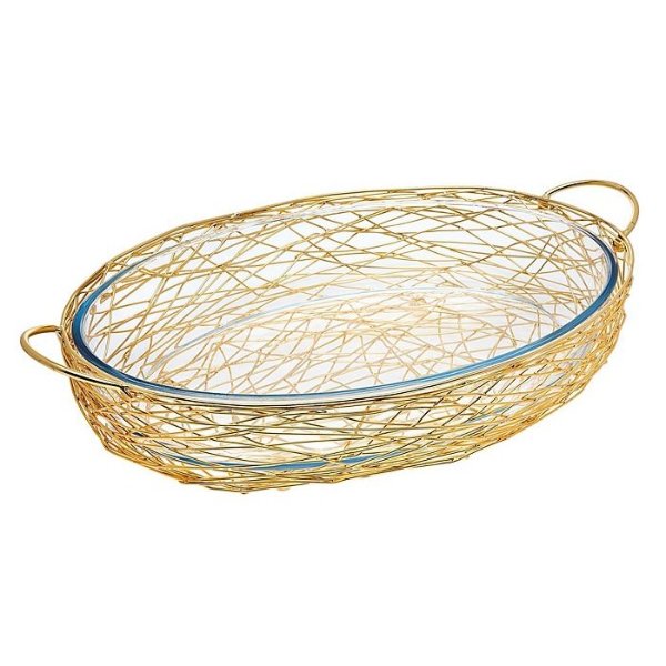 Gold Nest Oval Baker