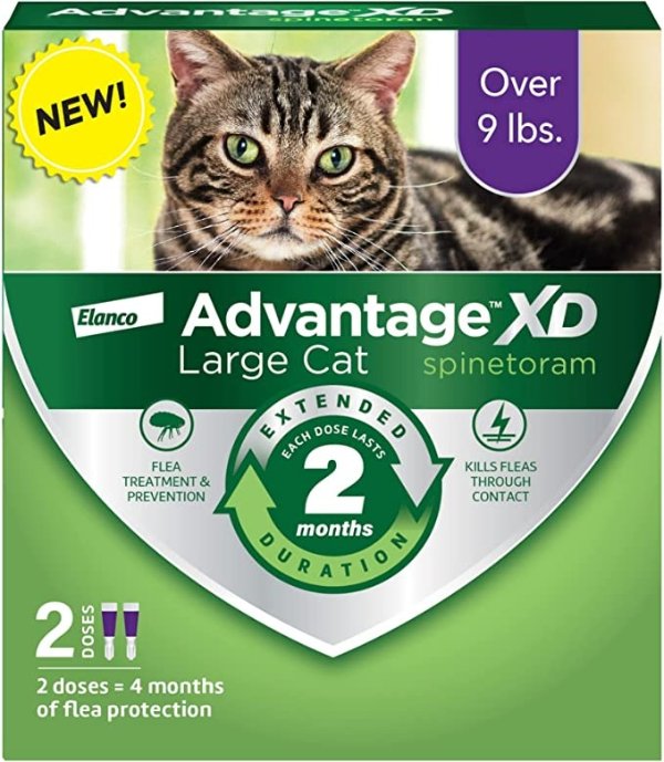 XD 猫咪体外驱虫2剂 每剂2个月有效 9lb+适用