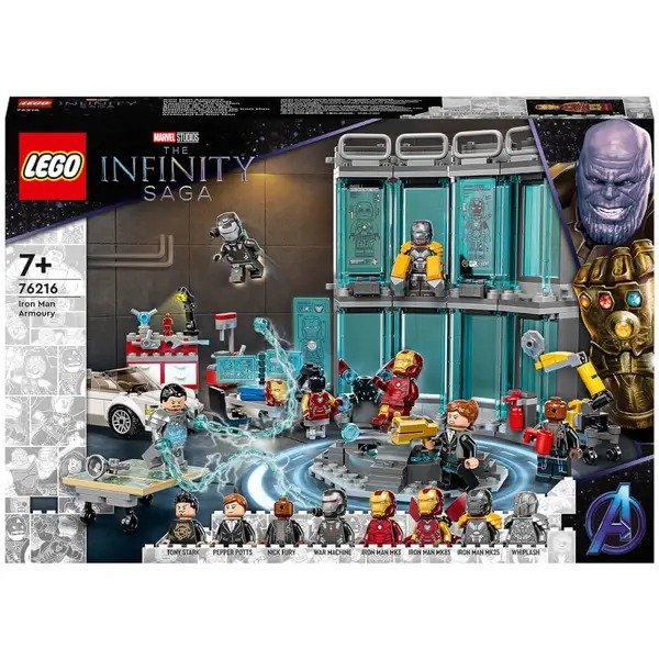 Marvel Iron Man Armory Avengers Buildable Toy (76216)