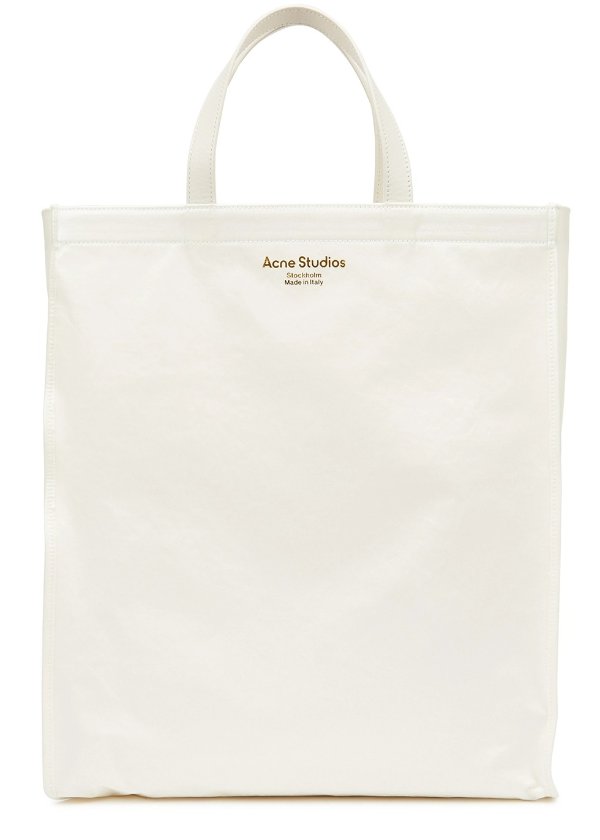 Audrey Solid large coated canvas tote