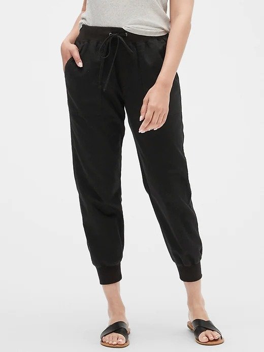 Drawstring Joggers In Twill With Washwell™