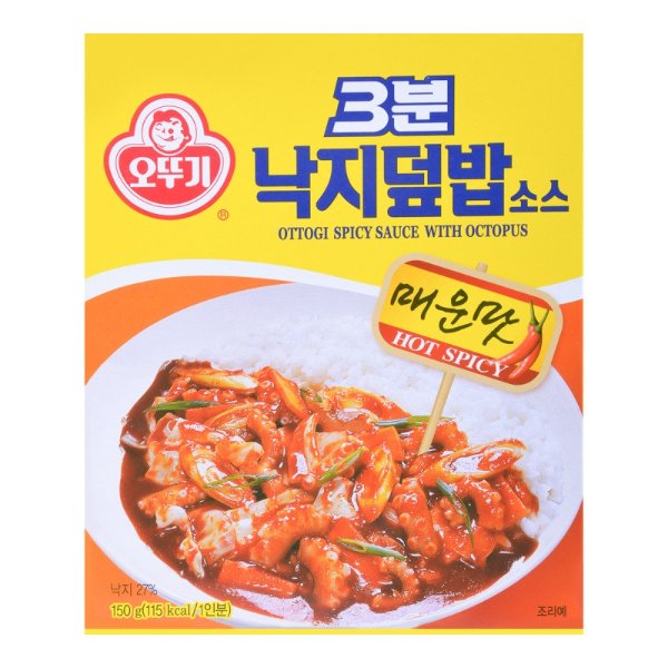 OTTOGI不倒翁 韩式章鱼拌饭料 辣味 3分钟即食 150g