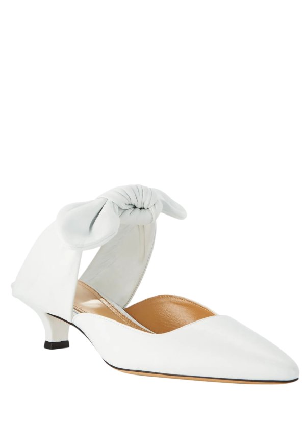 THE ROWCoco Kitten-Heel Ankle-Tie Mules