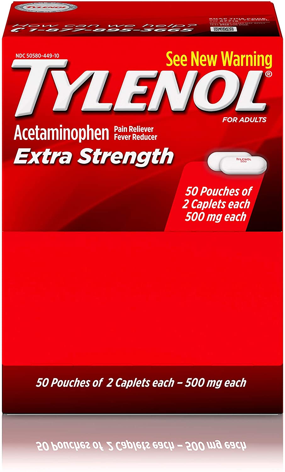 Amazon.com: Tylenol 加强型退烧止痛药 500mg 100粒 
