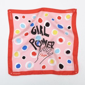 Girl Power Silk Bandana – Blush